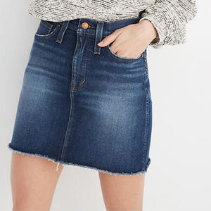 Madewell  Stretch Denim High-Waist Straight Mini